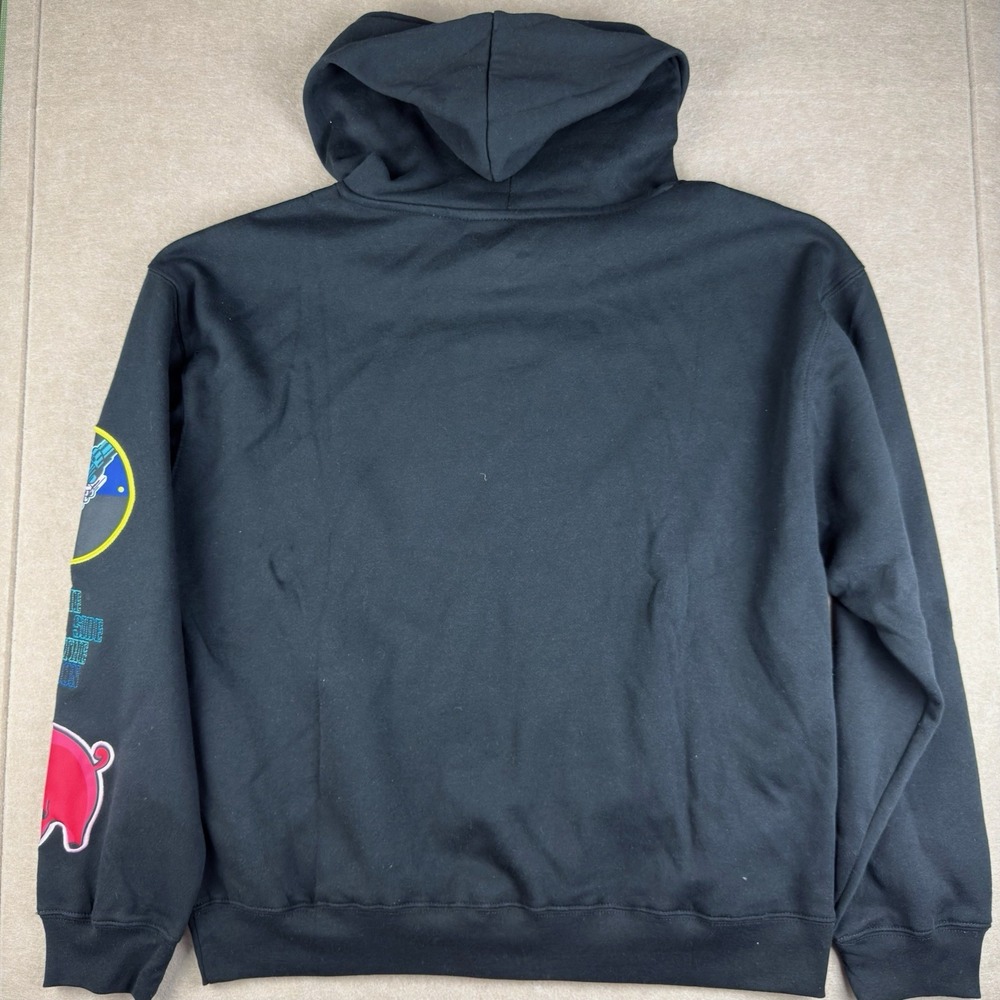 Pink Floyd Sweatshirt Hoodie Men XL Black Prism Graphic Dark Side Patches - Picture 2 of 11